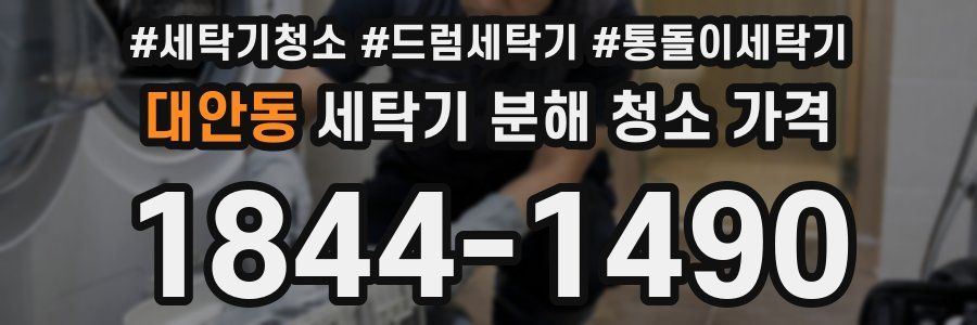 대안동 세탁기 분해 청소 가격