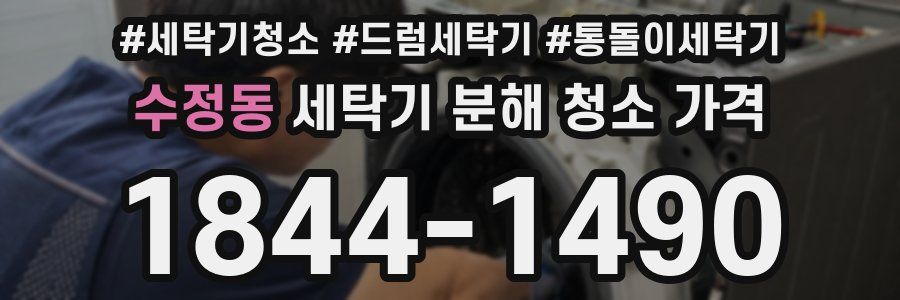 수정동 세탁기 분해 청소 가격