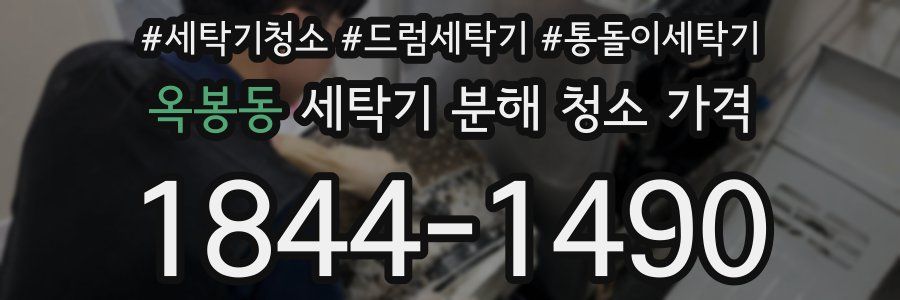 옥봉동 세탁기 분해 청소 가격