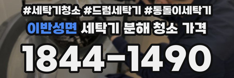 이반성면 세탁기 분해 청소 가격