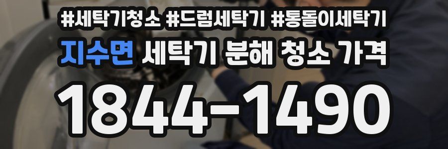 지수면 세탁기 분해 청소 가격