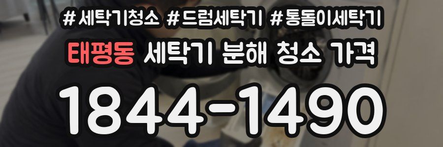 태평동 세탁기 분해 청소 가격