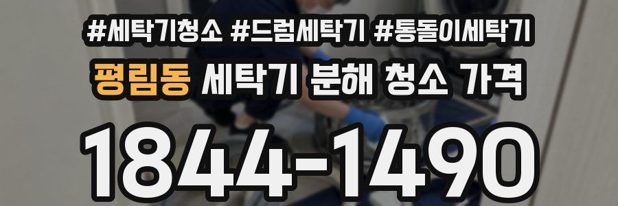 평림동 세탁기 분해 청소 가격