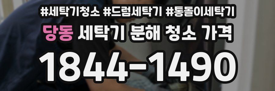 당동 세탁기 분해 청소 가격