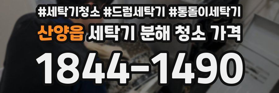 산양읍 세탁기 분해 청소 가격