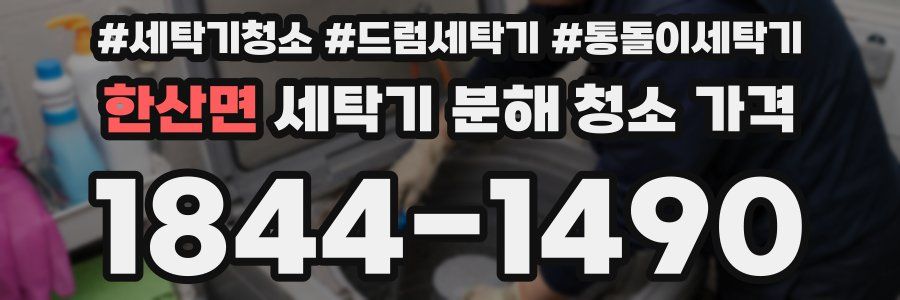 한산면 세탁기 분해 청소 가격