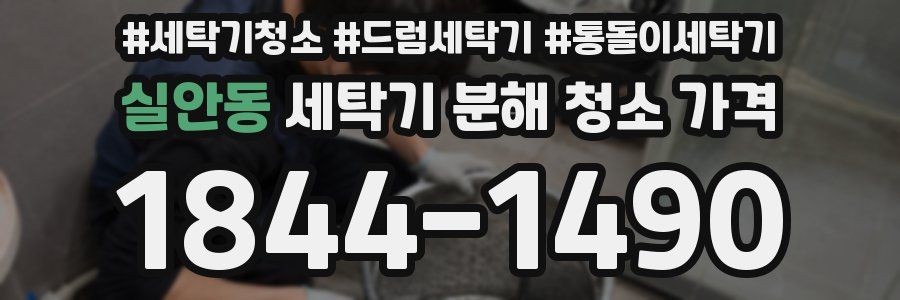 실안동 세탁기 분해 청소 가격