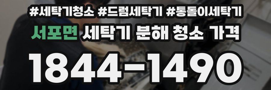 서포면 세탁기 분해 청소 가격