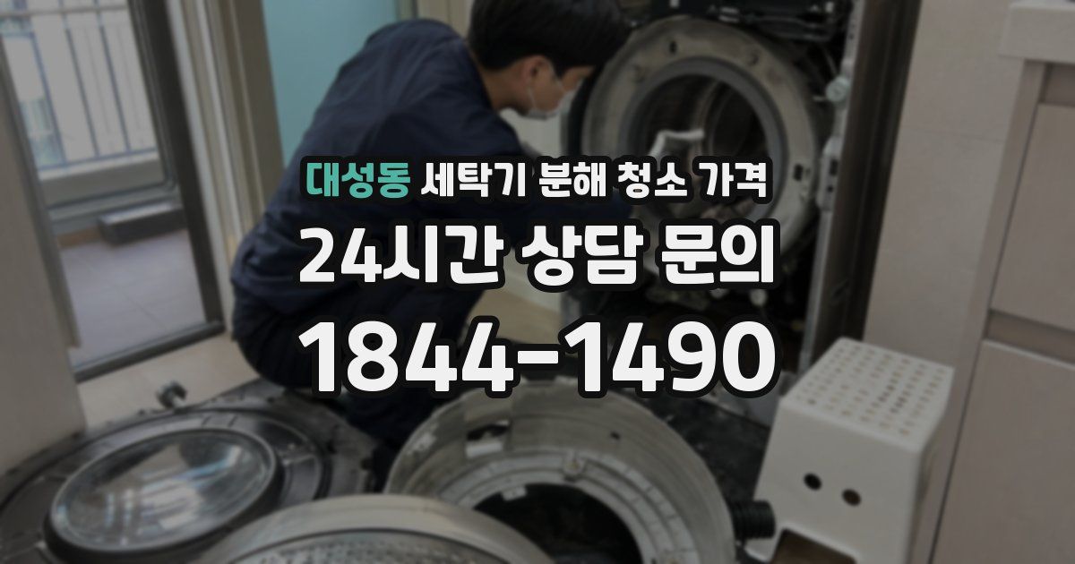 대성동 세탁기 분해 청소 가격