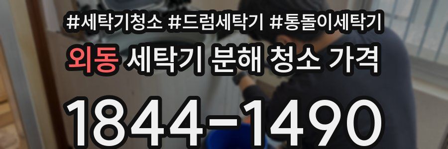 외동 세탁기 분해 청소 가격