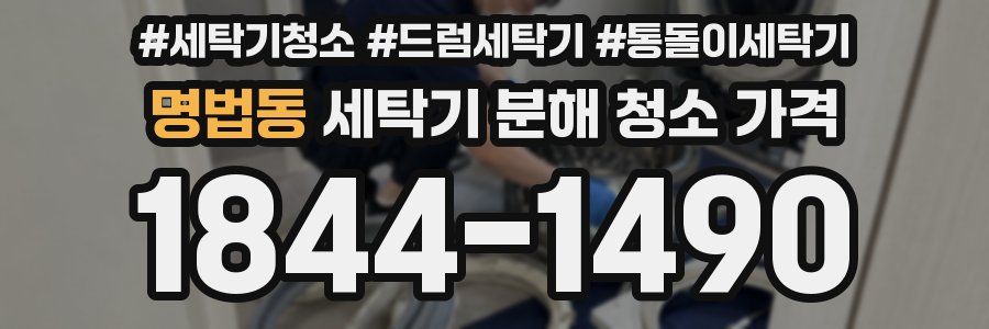 명법동 세탁기 분해 청소 가격