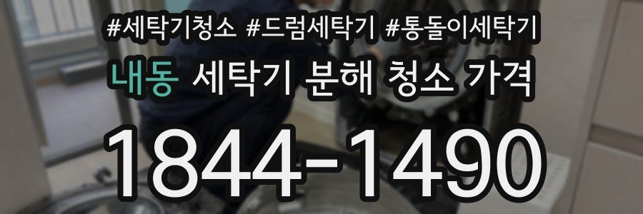 내동 세탁기 분해 청소 가격