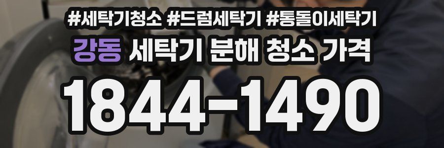 강동 세탁기 분해 청소 가격