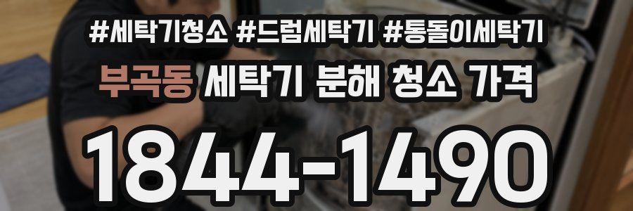 부곡동 세탁기 분해 청소 가격
