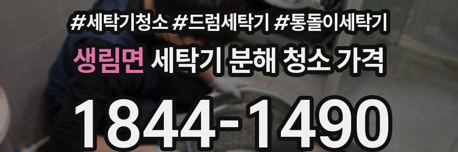 생림면 세탁기 분해 청소 가격