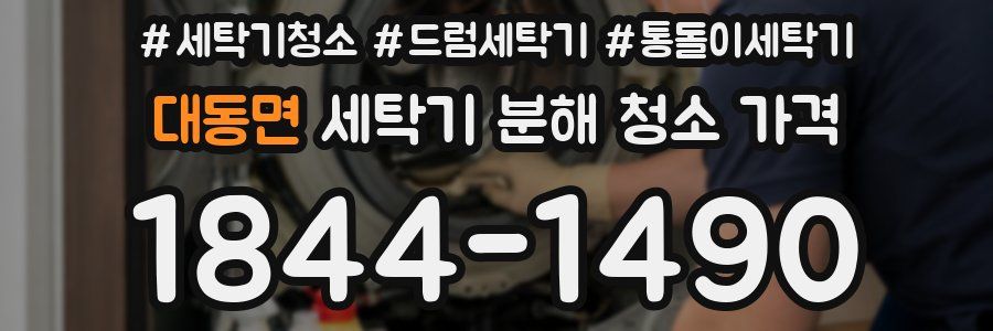 대동면 세탁기 분해 청소 가격