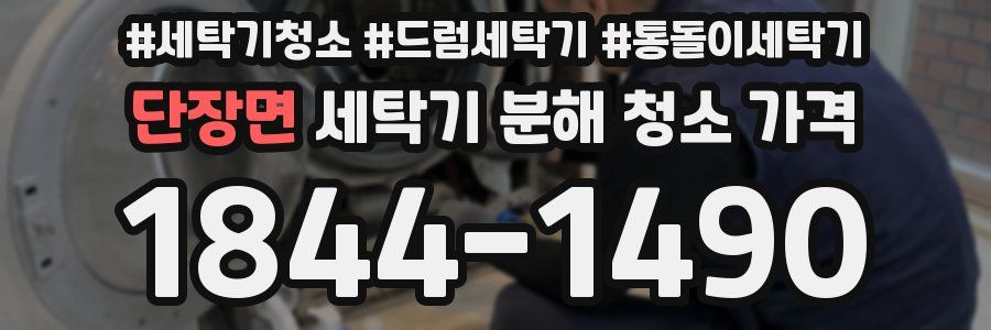 단장면 세탁기 분해 청소 가격