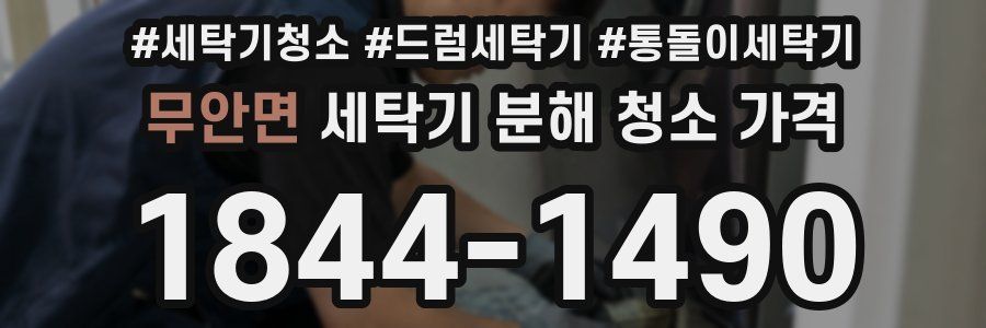 무안면 세탁기 분해 청소 가격