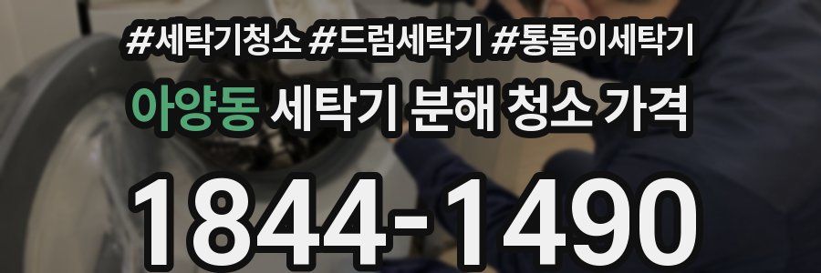 아양동 세탁기 분해 청소 가격