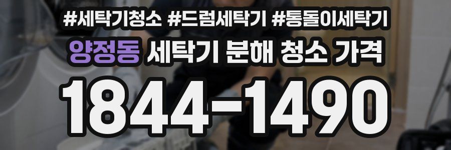 양정동 세탁기 분해 청소 가격