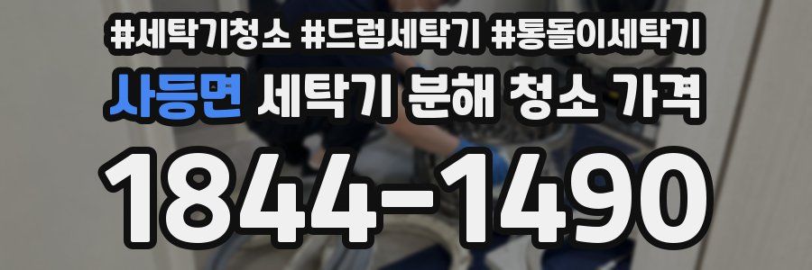사등면 세탁기 분해 청소 가격