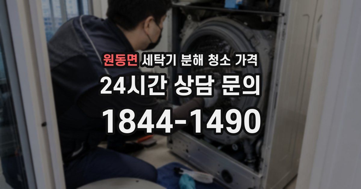 원동면 세탁기 분해 청소 가격
