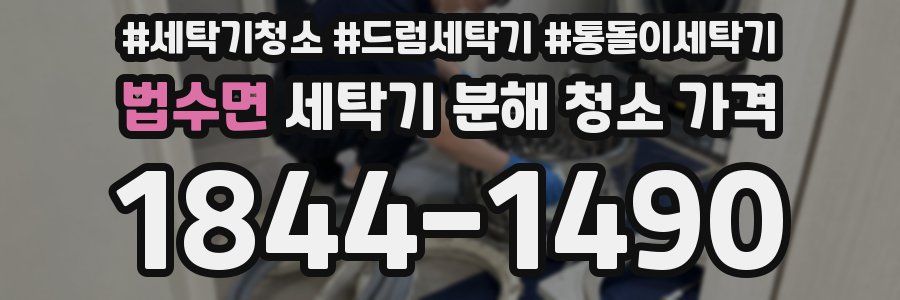 법수면 세탁기 분해 청소 가격