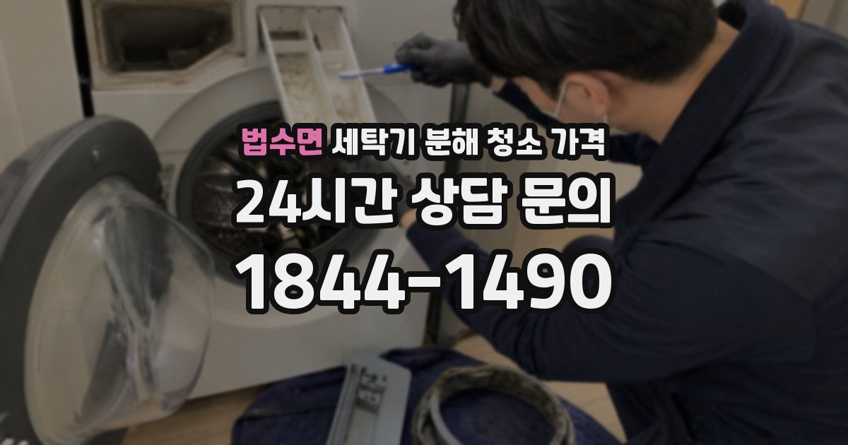 법수면 세탁기 분해 청소 가격