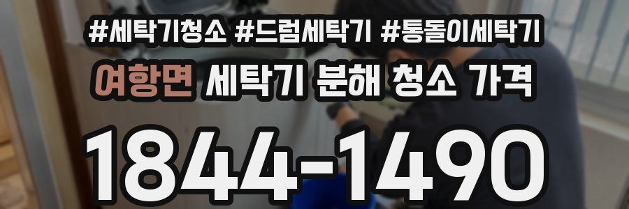 여항면 세탁기 분해 청소 가격