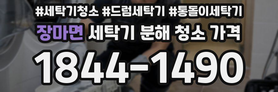 장마면 세탁기 분해 청소 가격