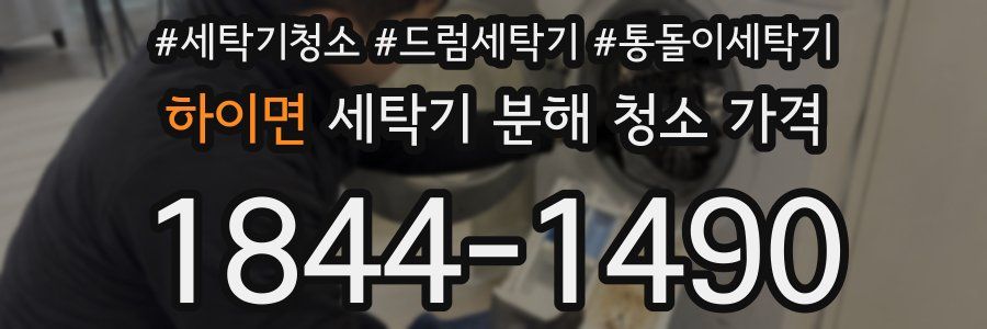 하이면 세탁기 분해 청소 가격