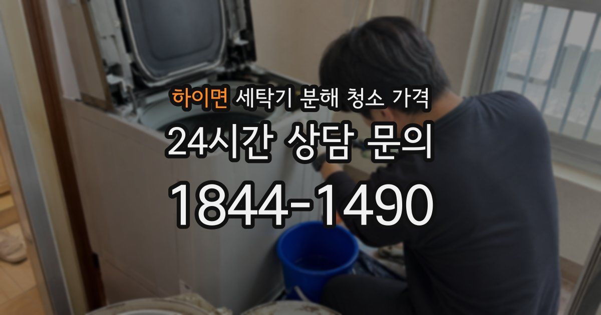 하이면 세탁기 분해 청소 가격
