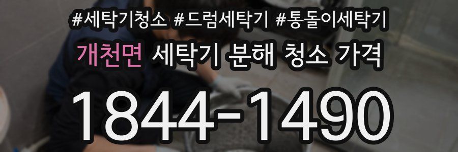 개천면 세탁기 분해 청소 가격