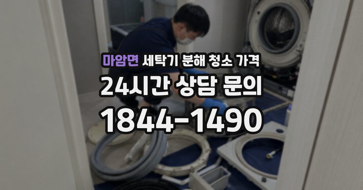 마암면 세탁기 분해 청소 가격