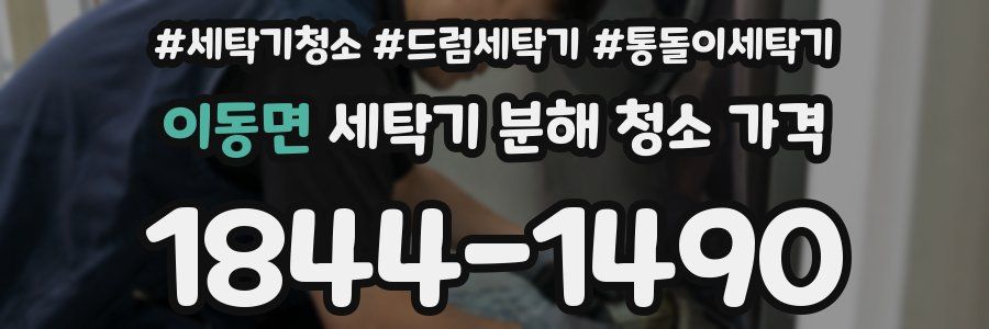 이동면 세탁기 분해 청소 가격