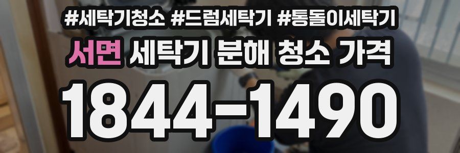 서면 세탁기 분해 청소 가격