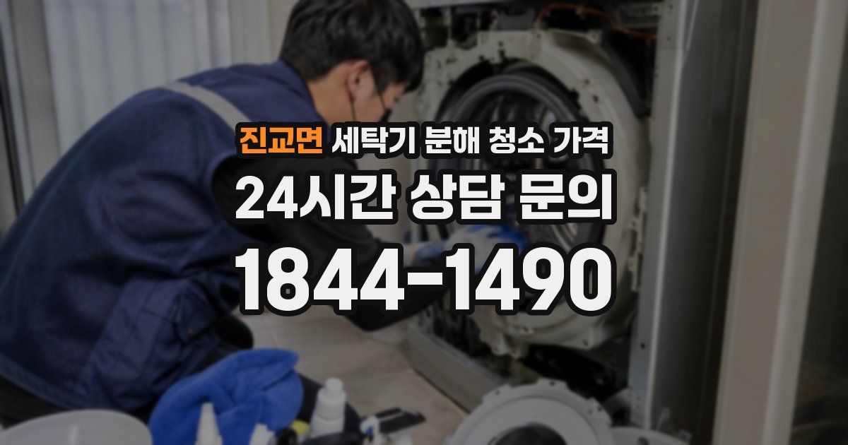 진교면 세탁기 분해 청소 가격