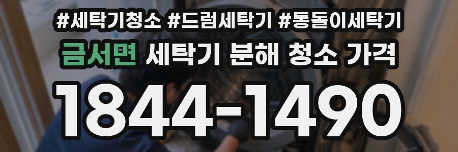 금서면 세탁기 분해 청소 가격