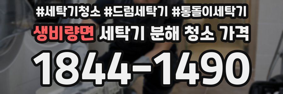 생비량면 세탁기 분해 청소 가격