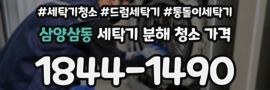 삼양삼동 세탁기 분해 청소 가격