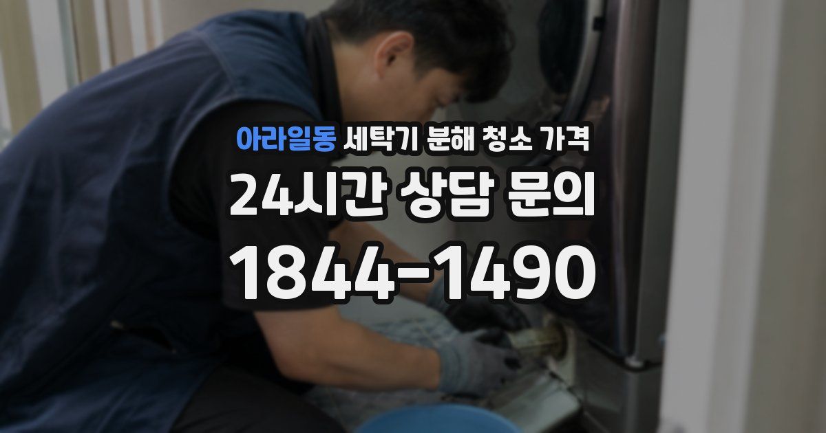 아라일동 세탁기 분해 청소 가격