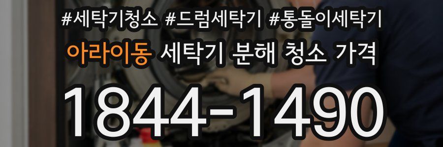 아라이동 세탁기 분해 청소 가격
