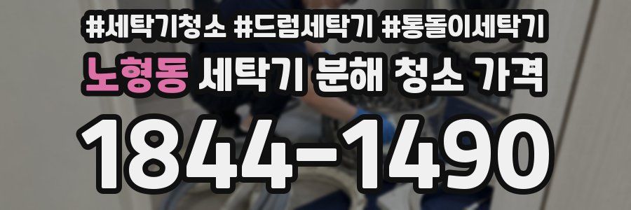 노형동 세탁기 분해 청소 가격