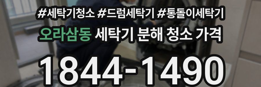 오라삼동 세탁기 분해 청소 가격