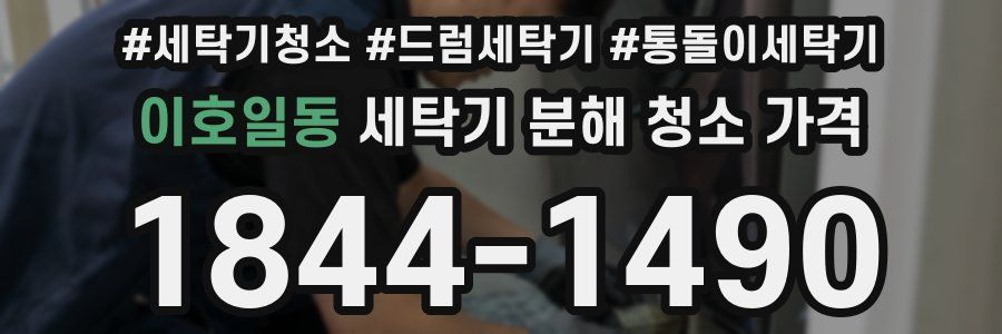 이호일동 세탁기 분해 청소 가격