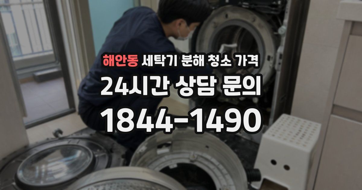 해안동 세탁기 분해 청소 가격