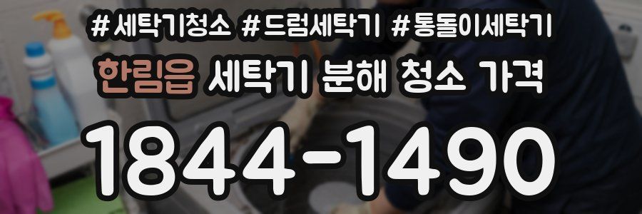 한림읍 세탁기 분해 청소 가격