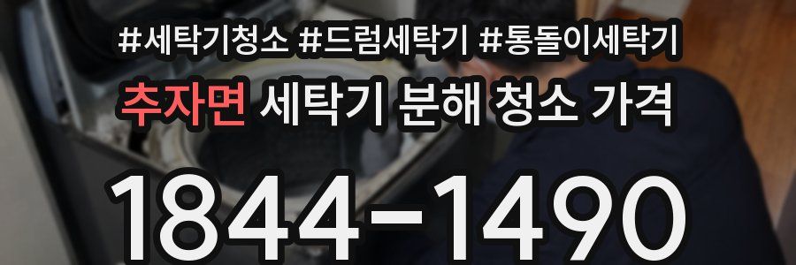 추자면 세탁기 분해 청소 가격