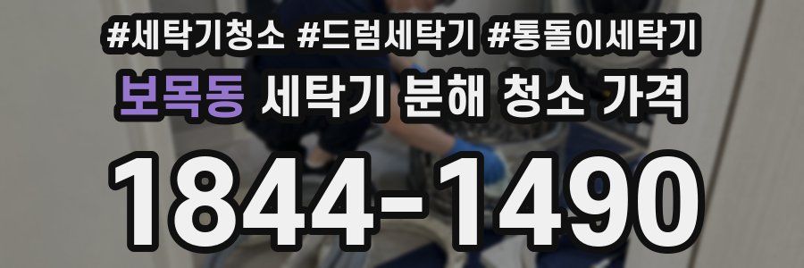 보목동 세탁기 분해 청소 가격