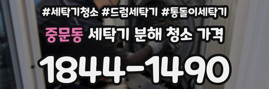 중문동 세탁기 분해 청소 가격